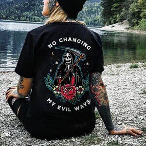 NWOT Black Graphic Tee